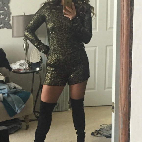 S Free People Metallic Romper New with Tags - Picture 5 of 10